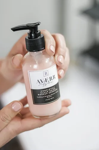 Vista 6 de Averr Aglow Removedor de maquillaje Gelée completamente transparente, cuidado facial, mejora el colágeno, calma la piel, limpiador facial natural a