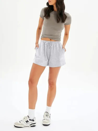 Vista 2 de SamaFun Pantalones cortos deportivos para mujer, pantalones cortos deportivos para correr, casuales, de verano, ligeros, para entrenamiento