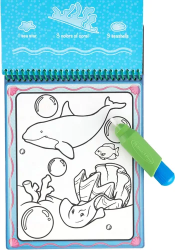 Vista 4 de Melissa & Doug Water Wow! - Paquete de almohadillas de revelación de agua, granja, safari y bajo el mar