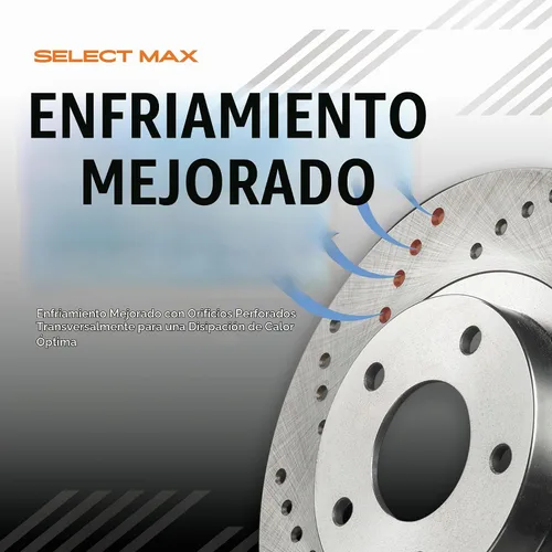 Vista 8 de Max Advanced Brakes Kit de freno delantero y trasero para Toyota Camry
