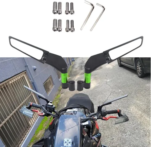 Vista 14 de para Espejo retrovisor para FZ1 FZ6 FZ8 FZ25 FZ400 FZ07 FZ09 FZ10 FZS15Wind Wing Side Retroviseur Espelhos Moto Accesorios de motocicleta (azul)