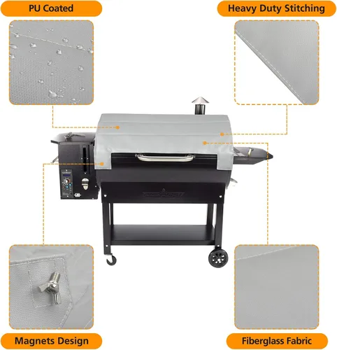 Vista 2 de Stanbroil Manta aislada para parrillas de pellets Smokepro de 36 pulgadas de Camp Chef, incluyendo SGX36, LUX36, PG36SGX, PG36LUX parrillas, 37 x 36