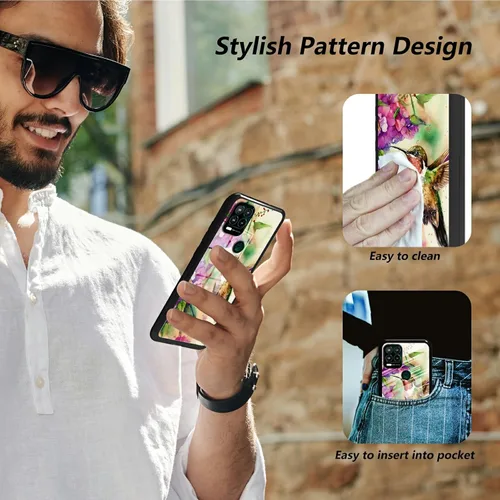 Vista 407 de Funda para Motorola Moto G Stylus 5G 2021 de vidrio templado, funda negra con diseño de mujer negra africana para mujeres y hombres, antiarañazos, a