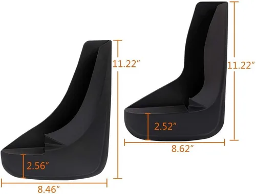 Vista 2 de G-PLUS Juego de 4 guardabarros universal para coche con guardabarros delantero y trasero