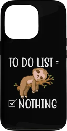 Vista 9 de To Do List - Sleeping Sloth Wildlife Animal Lover Zookeeper Case for iPhone 15