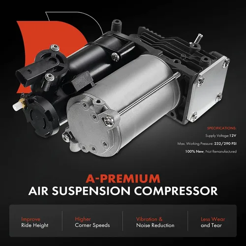 Vista 2 de A-Premium Bomba de compresor de suspensión neumática compatible con BMW