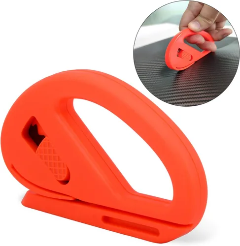 Vista 8 de FOSHIO Kit de herramientas de envoltura de vinilo para ventana con cinta de cuchillo de 5M, escobilla de fieltro, micro escobilla de goma, soportes