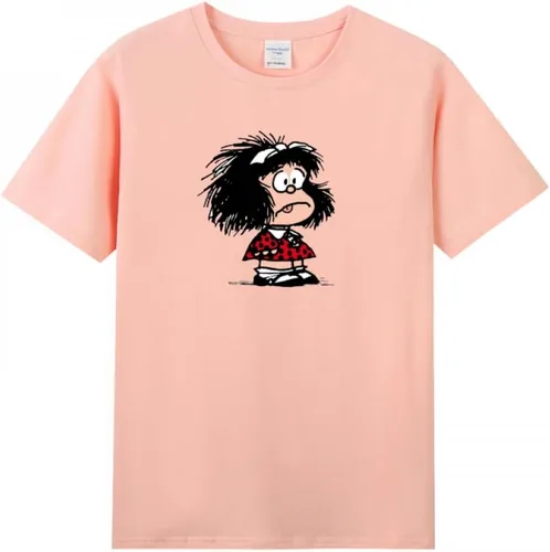 Vista 7 de Slovenly Mafalda - Camiseta de manga corta para mujer adulta Negro