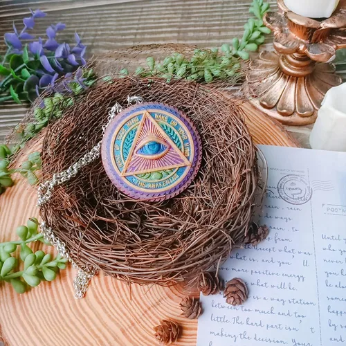 Vista 3 de Evil Eye and Hasma Hand of Fatima - Moldes de silicona de fundición de resina epoxi, paquete de 2 para hacer joyas, collares, colgantes, llaveros