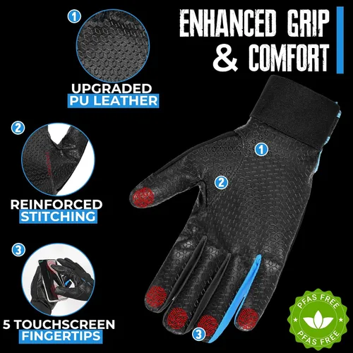 Vista 24 de HANDLANDY Guantes de trabajo aislados, guantes térmicos de invierno impermeables para hombres y mujeres