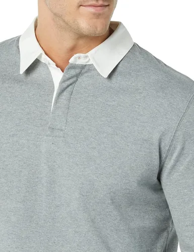 Vista 5 de Tienda Essentials Men's Organic Cotton Long Sleeve Rugby Top (Previously Tienda Aware)