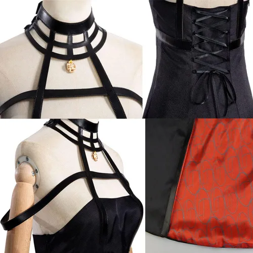 Vista 7 de Oikawa Yor Forger - Disfraz de cosplay Yor Forger, conjunto completo con peluca para mujer, fiesta de Halloween