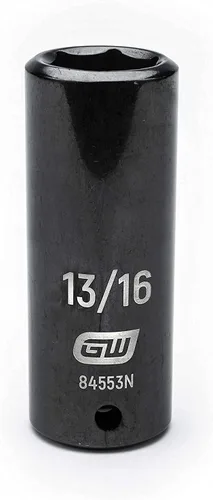 Vista 5 de GEARWRENCH - Juego de llaves de vaso de impacto estándar, color negro