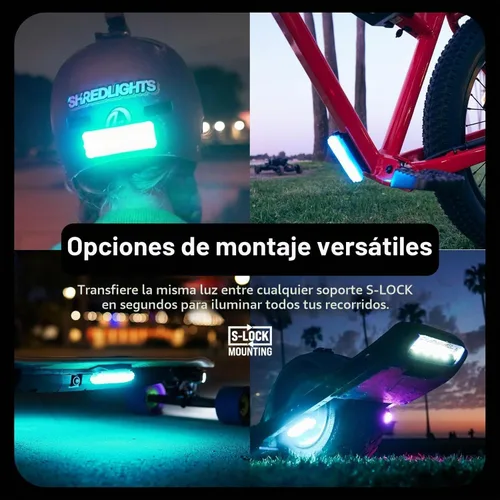 Vista 6 de ShredLights Underglow LED Light for Electric Skateboards, Longboards, Scooters Full RGB, 11 Light Modes, Adhesive Mount