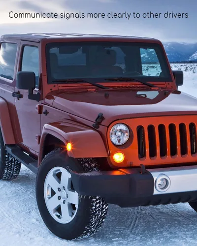Vista 6 de TIKSCIENCE Juego de enchufes de bombilla de luz de señal de giro delantero para Jeep Wrangler JK JKU 2007-2018, enchufe de lámpara