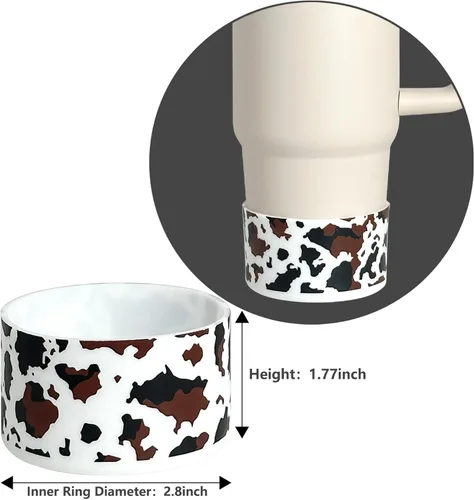 Vista 5 de GENLEAS - 1 funda protectora de silicona para botas Stanley Cup de 20 a 40 onzas, para botella de agua Hydro Flask de 12 a 24 onzas, funda