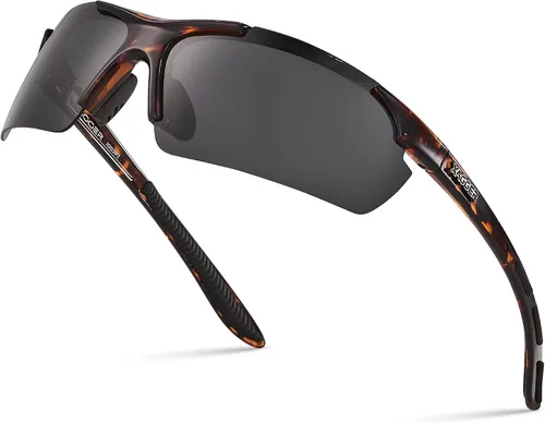Vista 15 de Lentes de sol polarizados deportivos para hombres y mujeres, con diseño envolvente, UV400, para correr, béisbol, sóftbol, ciclismo, conducción