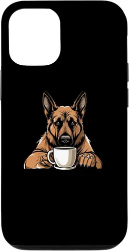 Vista 18 de iPhone 16 Dog Breed Coffee - German Shepherd Case