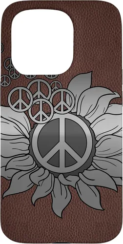 Vista 14 de Sunflower Peace Sign Hippie Hippy Vintage Floral Soul Gift Case for iPhone 17