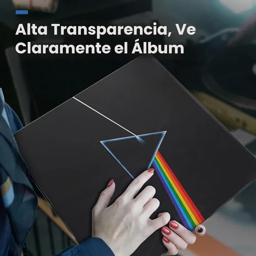 Vista 5 de Cubiertas de álbum de vinilo: Fundas protectoras de disco de vinilo LP de 12 pulgadas Fundas exteriores de discos transparentes y duraderas de 3