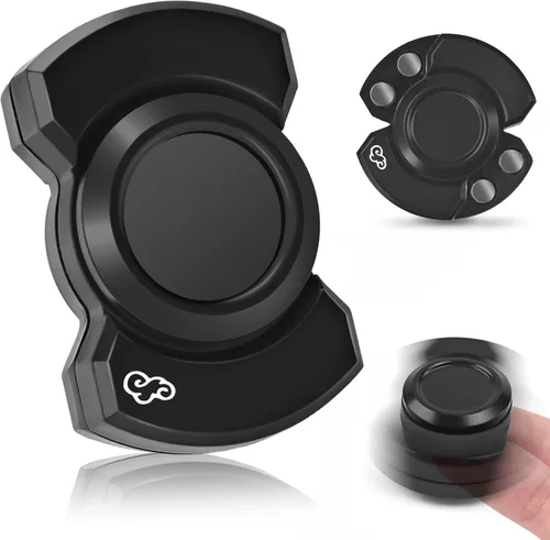 Vista 10 de Juguete giratorio 3 en 1 para adultos, deslizador de metal, con clicker, magnético para hombres adultos, juguete de escritorio de oficina, alivio