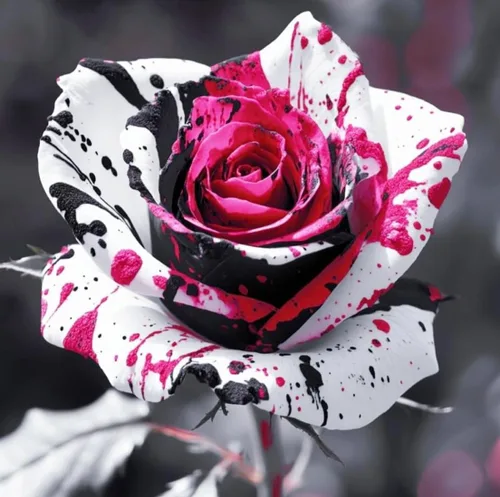 Vista 4 de Más de 100 semillas de rosas raras para plantar al aire libre: semillas de flores perennes para crear rosas coloridas para jardín de rosas