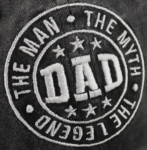 Vista 4 de Tbstlumd The Legend Dad Hat para hombre, divertida gorra de béisbol bordada de algodón lavado ajustable