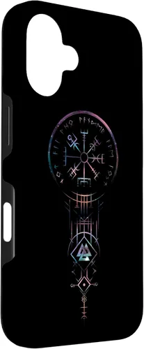 Vista 3 de Funda clásica para iPhone 16 Viking Viking Vegvisir Compass Viking