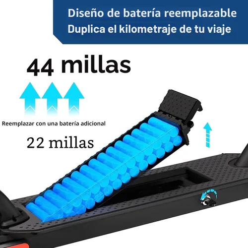 Vista 2 de Hiboy S2R Plus Electric Scooter for Adults, 19 MPH, 22-Mile Range
