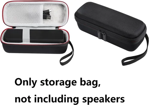 Vista 6 de Estuche para Anker 2 Altavoz Portátil Hard Shell Travel Estuche de transporte Bolsa de almacenamiento (negro)