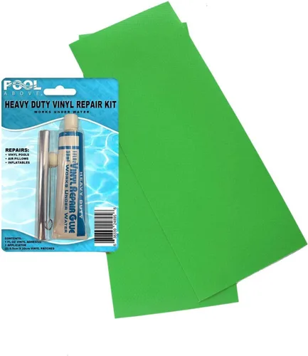Vista 26 de Kit de parches de reparación de vinilo resistente para camas inflables de aire de kayak, balsa y botes
