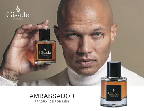 Vista 2 de Gisada - Ambassador Men 1.7oz (1.7 fl oz) Eau de Parfum Perfume para hombre Fragancia picante, vibrante, fresca y potente Aroma de larga
