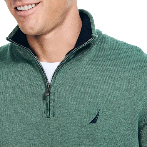 Vista 2 de Nautica Suéter Navtech con cremallera de un cuarto para hombre