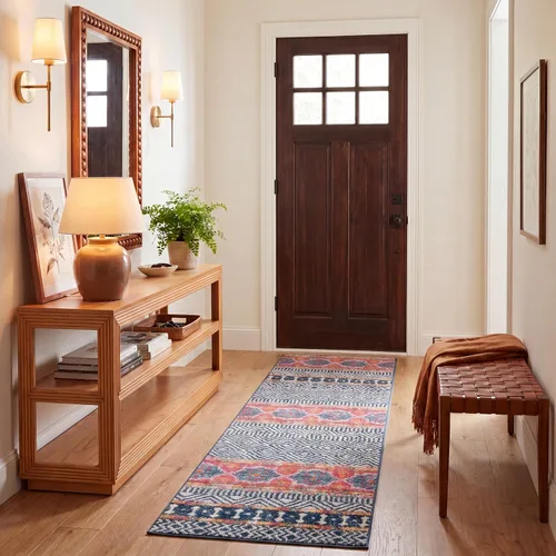 Vista 17 de SAFAVIEH Madison Collection - Alfombra decorativa de 2 pies 3 pulgadas x 4 pies, color carbón y gris, diseño bohemio chic, no desprende pelusa