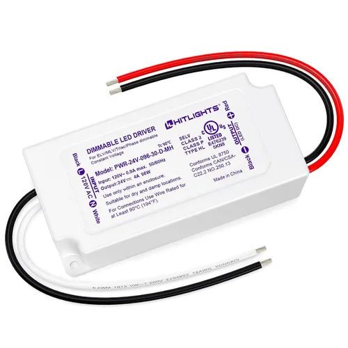 Vista 8 de HitLights Controlador LED regulable de 60 W, transformador electrónico, fuente de alimentación de 120 V CA a 12 V CC para tira de luces LED
