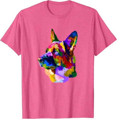 Vista 39 de Camiseta para dueño de perro de pastor alemán, Negro