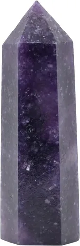 Vista 7 de Angelstones Piedra preciosa de amatista africana natural, cristal curativo, hexagonal, puntiagudo, reiki, chakra, prisma facetado, varita, figura
