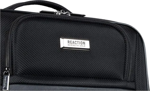 Vista 11 de Kenneth Cole Reaction Rugged Roamer Luggage Collection - Maleta de viaje ligera y expandible con 8 ruedas, Negro -, Rugged Roamer Luggage Collection