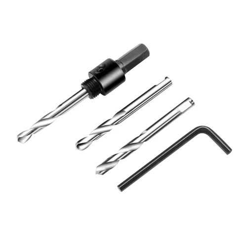 Vista 27 de Broca bimetálica para taladro, cortador de orificios HSS con eje para madera y metal