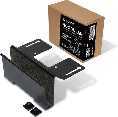 Vista 19 de ULTRARM Moodular - Soporte de Monitor de Madera de 45.6" (116cm) Organizador de Escritorio Grande con Rieles Deslizantes de Metal para Cajón
