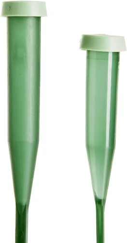 Vista 9 de Bright Creations Tubos de agua florales - 6 y 12 pulgadas, verdes, paquete de 30 frascos de agua con tallo de flor con tapas para ramos y centros