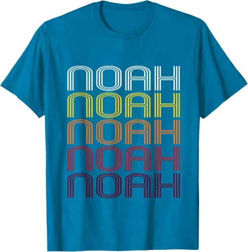 Vista 6 de Noah Retro Wordmark Pattern - Camiseta estilo vintage