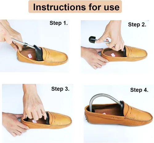 Vista 7 de EchoDone 10 pares de plástico para zapatos de árbol moldeador para hombres