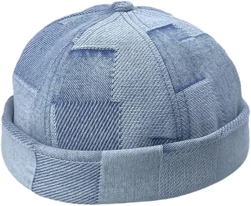 Vista 3 de Unisex Vintage Fashion Trend Retro Street Sailor Docker Gorros ajustables sin visera