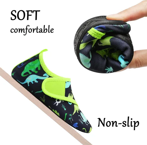 Vista 5 de Joinfree - Zapatos acuáticos de natación para niños y niñas, calcetines acuáticos de secado rápido, zapatos con sensación de pies descalzos