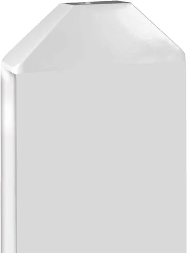 Vista 8 de Tapón de piquete de vinilo blanco de 7/8" x 3" con orejas de perro, se adapta a estacas de 7/8" x 3" (paquete de 5)