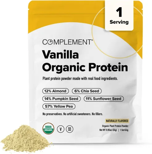 Vista 8 de Complement Proteína vegana sin sabor – Proteína orgánica baja en carbohidratos, baja en calorías, sin azúcar, sin soja, sin OMG, sin gluten, 0.55 oz