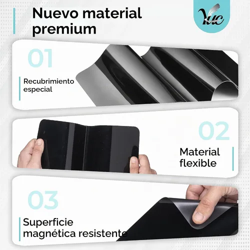 Vista 5 de Pizarra negra pequeña de borrado en seco de 12 x 8 pulgadas, pizarra para nevera, magnética