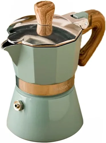Vista 6 de Ochine Cafetera de café expreso, cafetera de café expreso, estufa, cafetera de café expreso, estilo italiano, taza de café expreso, olla de moka 150