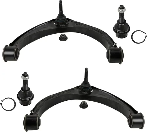 Vista 196 de Detroit Axle - 4 piezas de brazos de control traseros para Ford C-Max, Focus, Mazda 3 5, Volvo C30, C70, S40, V50, 4 brazos de control superiores e